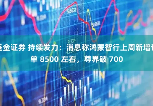 盛金证券 持续发力：消息称鸿蒙智行上周新增订单 8500 左右，尊界破 700